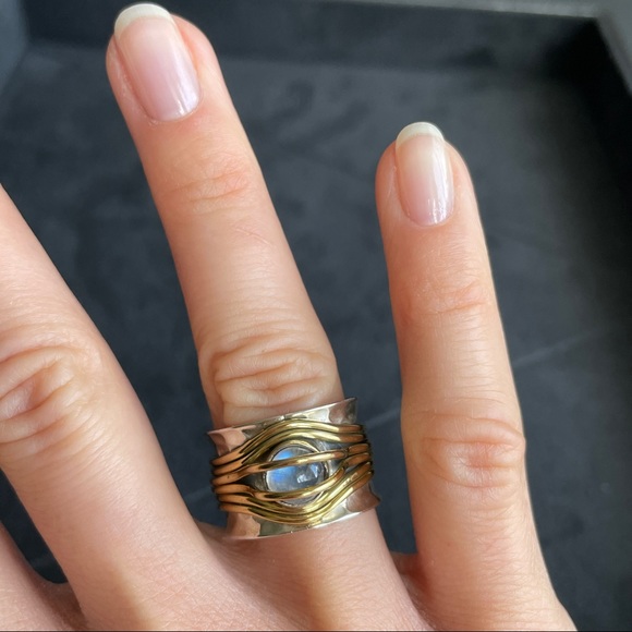 🤍 Stunning Moonstone & Opal Silver Rings 🤍 - Picture 12 of 17